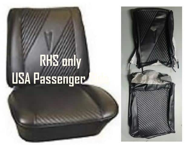 Bargain Bin: 65 GTO RHS front Seat Trim Set BLACK